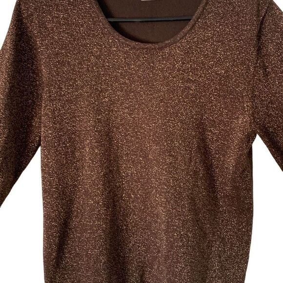 Pre Owned Women’s Allison Daley Shimmering Blouse Size Sm Fashionable BOHO - Picture 5 of 9